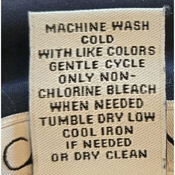 Carmen Marc Valvo Women L Night Life Navy V Neck Gold Rings Sleeveless Coastal E - Picture 6 of 8